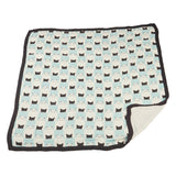 Peek-A-Boo Cats and Pencil Stripe Bamboo Muslin Newcastle Blanket - HoneyBug 