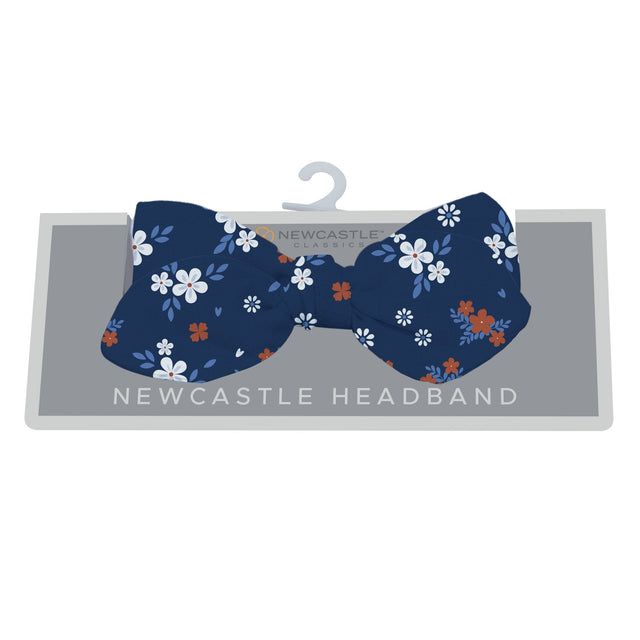 Serenity Floral Bamboo Baby Headband - HoneyBug 