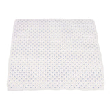 Powder Pink Bunnies and Periwinkle Diamond Polka Dot Bamboo Newcastle Blanket - HoneyBug 