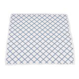 Blue and Red Fire Trucks and Buffalo Check Plaid Cotton Newcastle Blanket - HoneyBug 