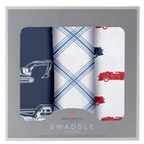 Things That Go Swaddle 3 Pack - HoneyBug 