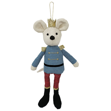 King Mouse Doll Ornament - HoneyBug 