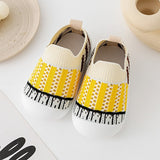 Baby First Walkers -  Yellow Strips - HoneyBug 