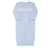 Sailboat Smocked Gown - HoneyBug 