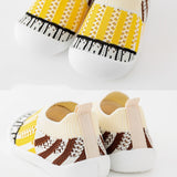 Baby First Walkers -  Yellow Strips - HoneyBug 