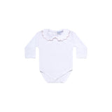 Nella Scallops Long Sleeve Onesie - HoneyBug 