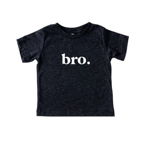 bro. Baby/Toddler Tee - Charcoal - HoneyBug 