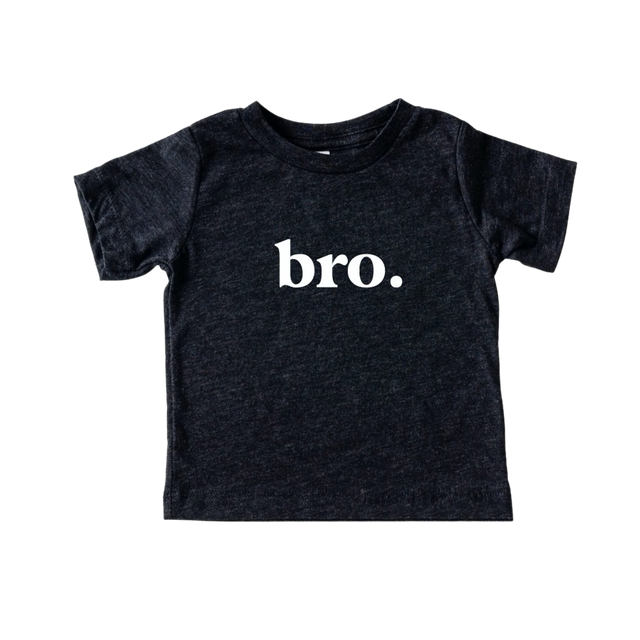 bro. Baby/Toddler Tee - Charcoal - HoneyBug 