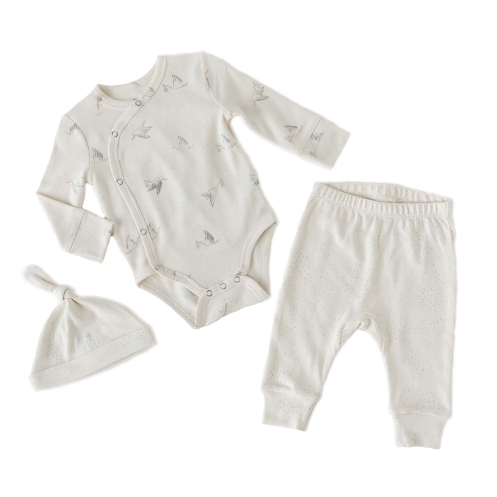 Stork 3 Piece Set - HoneyBug 