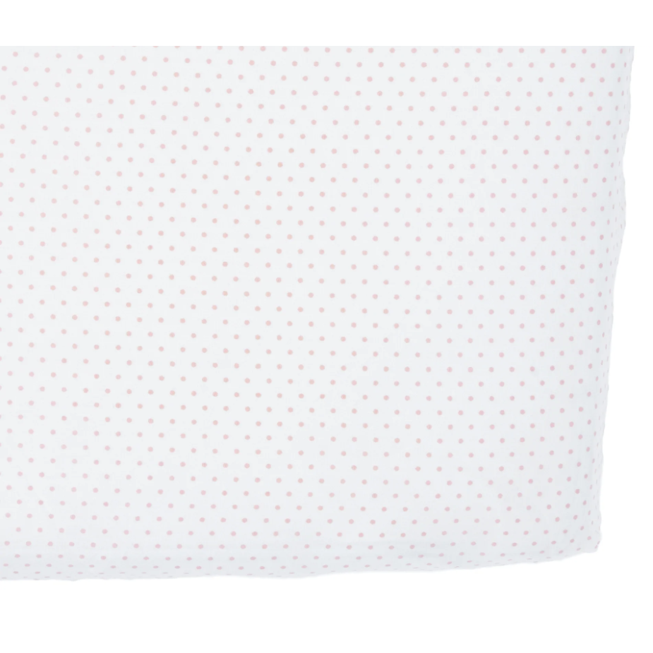 Crib Sheet - Pin Dot Light Pink - HoneyBug 