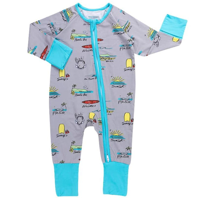 Surf Report Bamboo Coverall - HoneyBug 