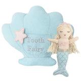 ‘Mimi' Mermaid Tooth Fairy Pillow & Doll Set - HoneyBug 