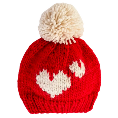 Sweetheart Red Knit Beanie Hat - HoneyBug 