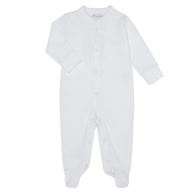 White Bubble Baby Footie - HoneyBug 