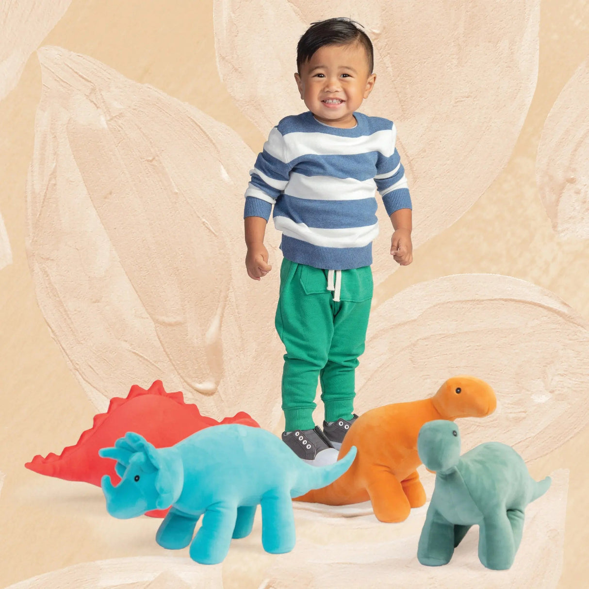 Velveteen Dino Spike Triceratops by Manhattan Toy - HoneyBug 