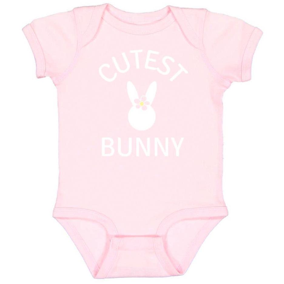 Cutest Bunny Short Sleeve Bodysuit - HoneyBug 