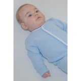 Blue Bubble Baby Footie - HoneyBug 