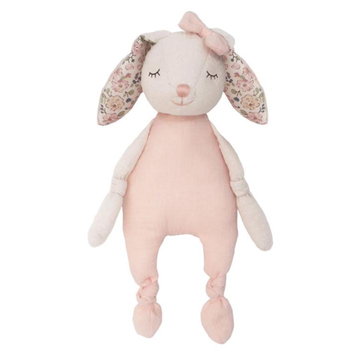 Petit Parisian Bunny Muslin Knotted Doll - HoneyBug 