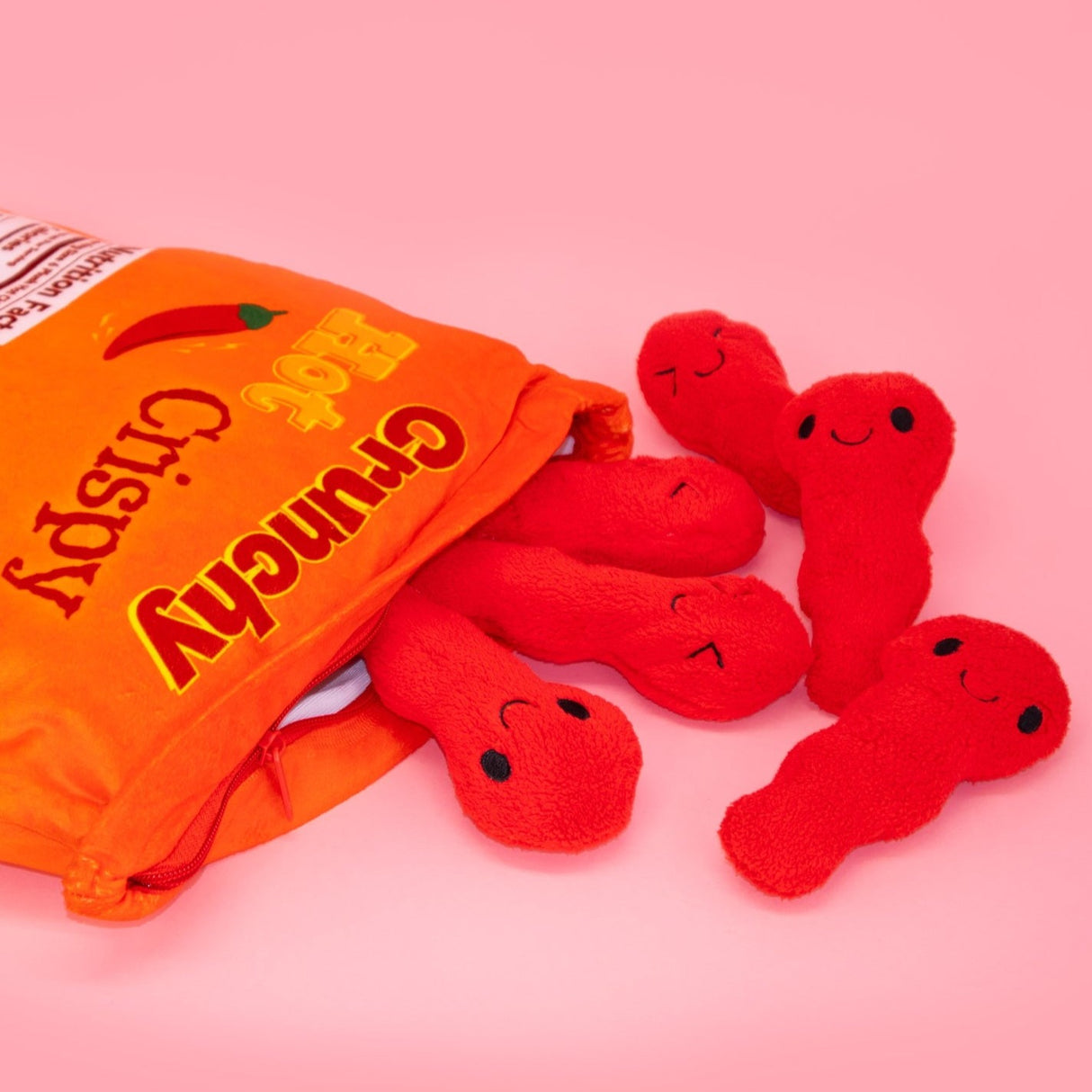 Mini Plushies - Red Hot Crisps - HoneyBug 