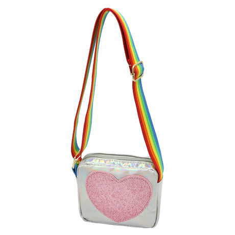 Heart Purse - Silver - HoneyBug 