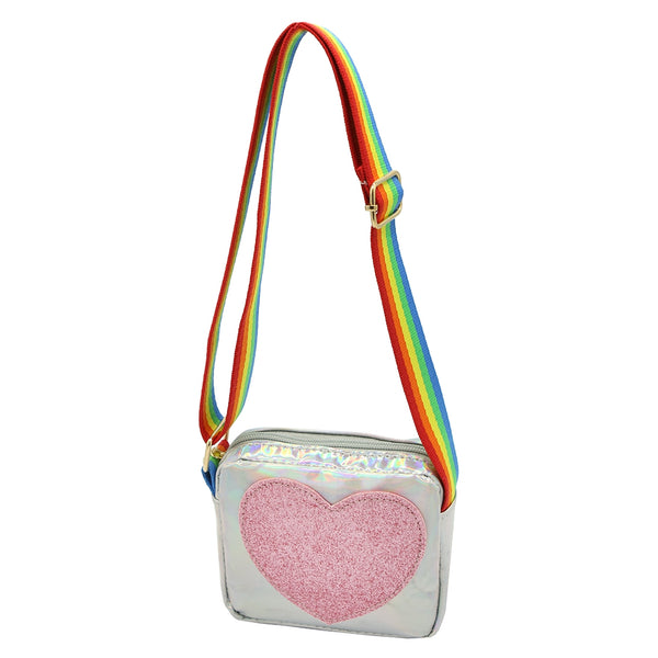 Heart Purse - Silver - HoneyBug 