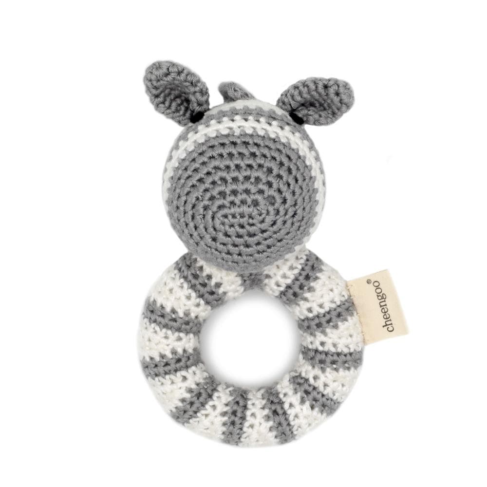 Zebra Ring Rattle - HoneyBug 