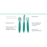 Busy Baby Bungee Bib & Utensil Set - HoneyBug 