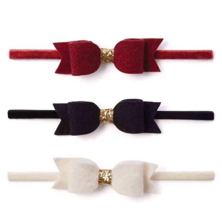 Xmas Bows Headband - HoneyBug 