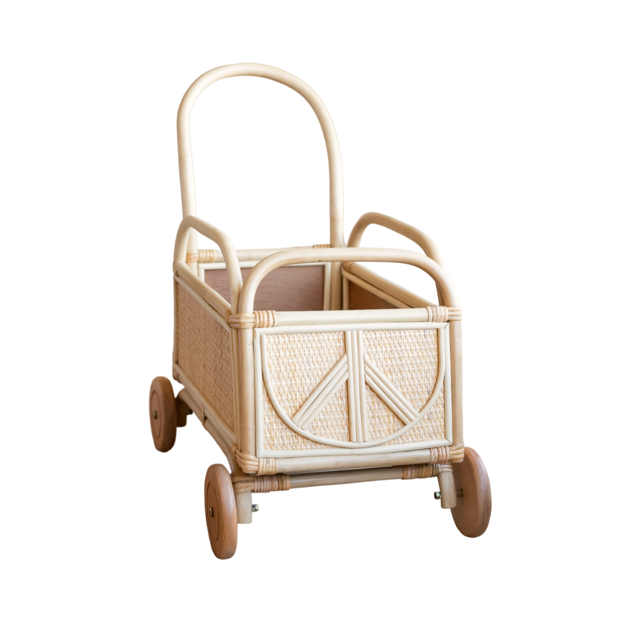 Ollie Rattan Push Car - HoneyBug 