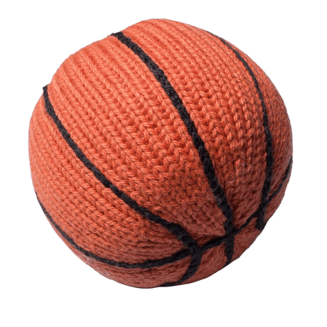 Organic Baby Rattle - Basketball - HoneyBug 