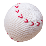 Organic Baby Toy - Baseball Rattle - HoneyBug 