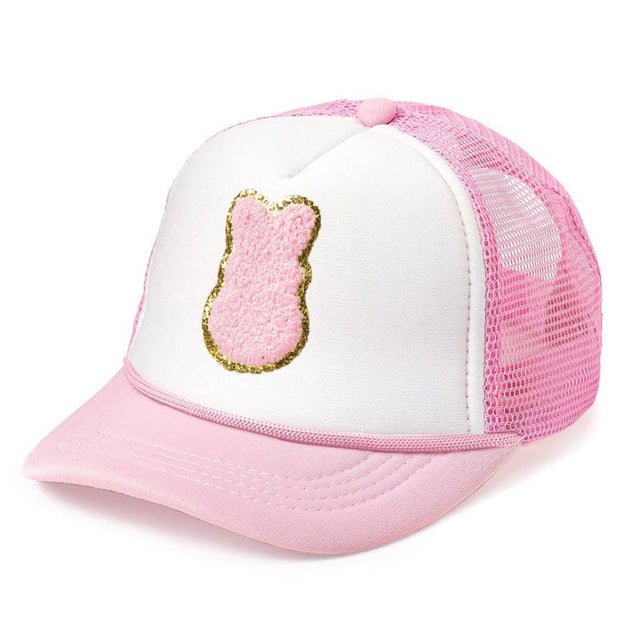 Pink Bunny Patch Hat - HoneyBug 