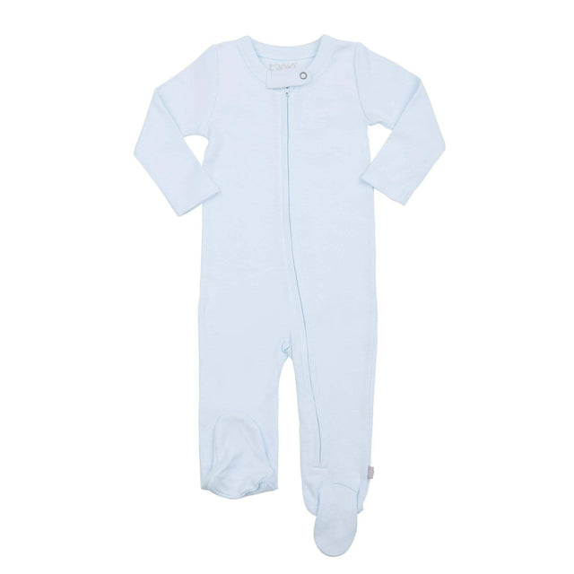 Basics - Footie (Light Blue) - HoneyBug 