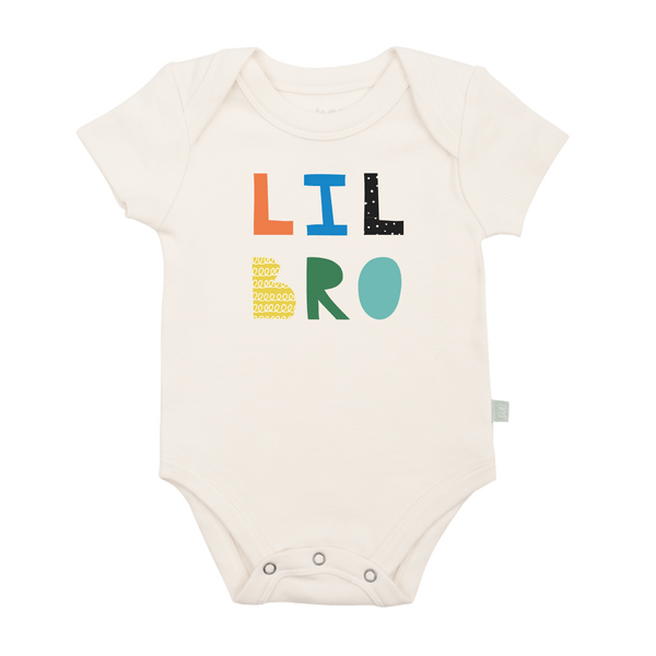 Lil Bro Short Sleeve Bodysuit - HoneyBug 