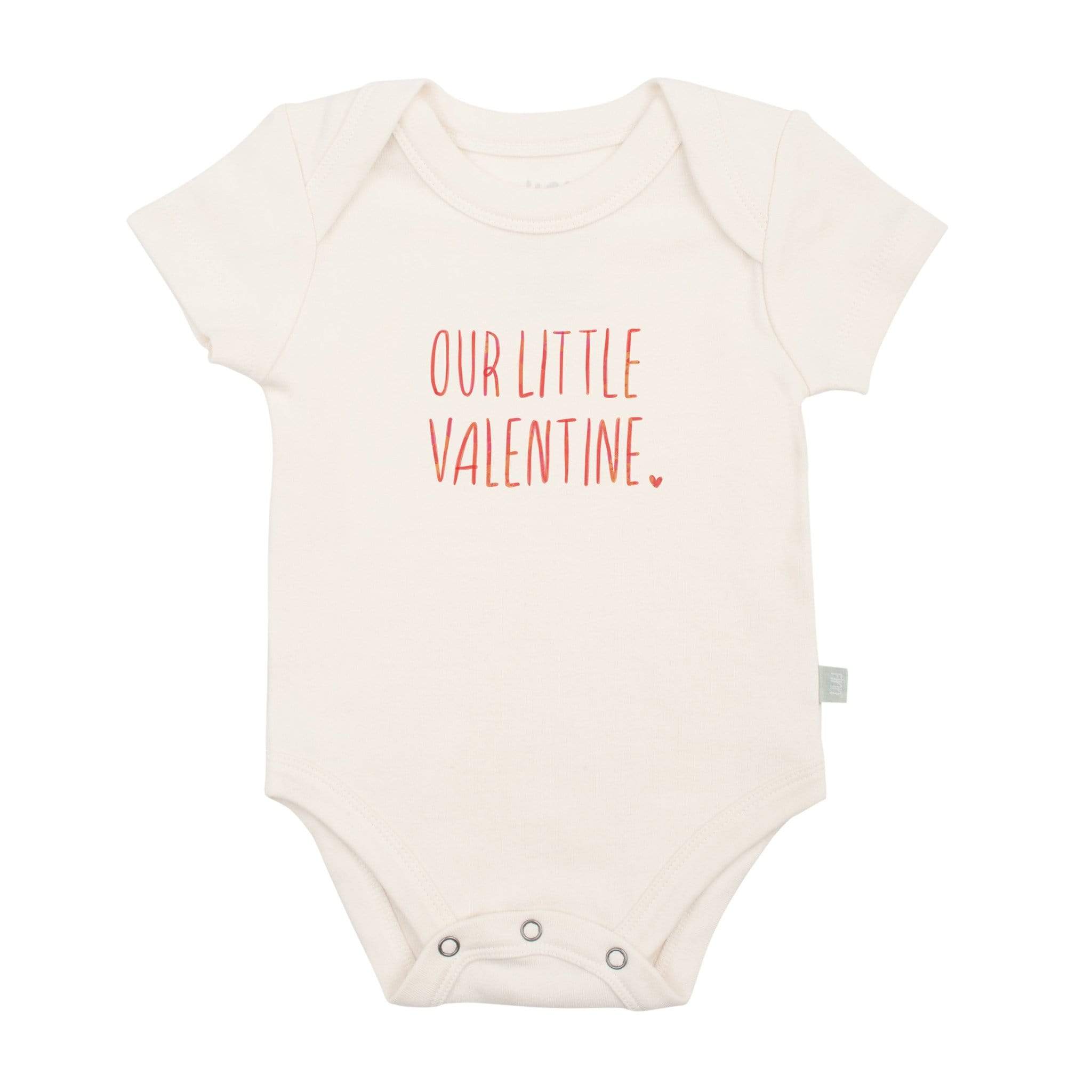 Little Valentine Short Sleeve Bodysuit - HoneyBug 