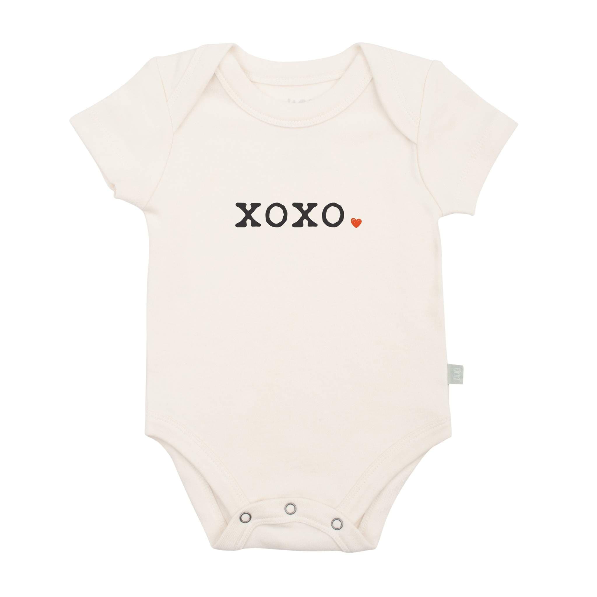 XOXO Short Sleeve Bodysuit - HoneyBug 