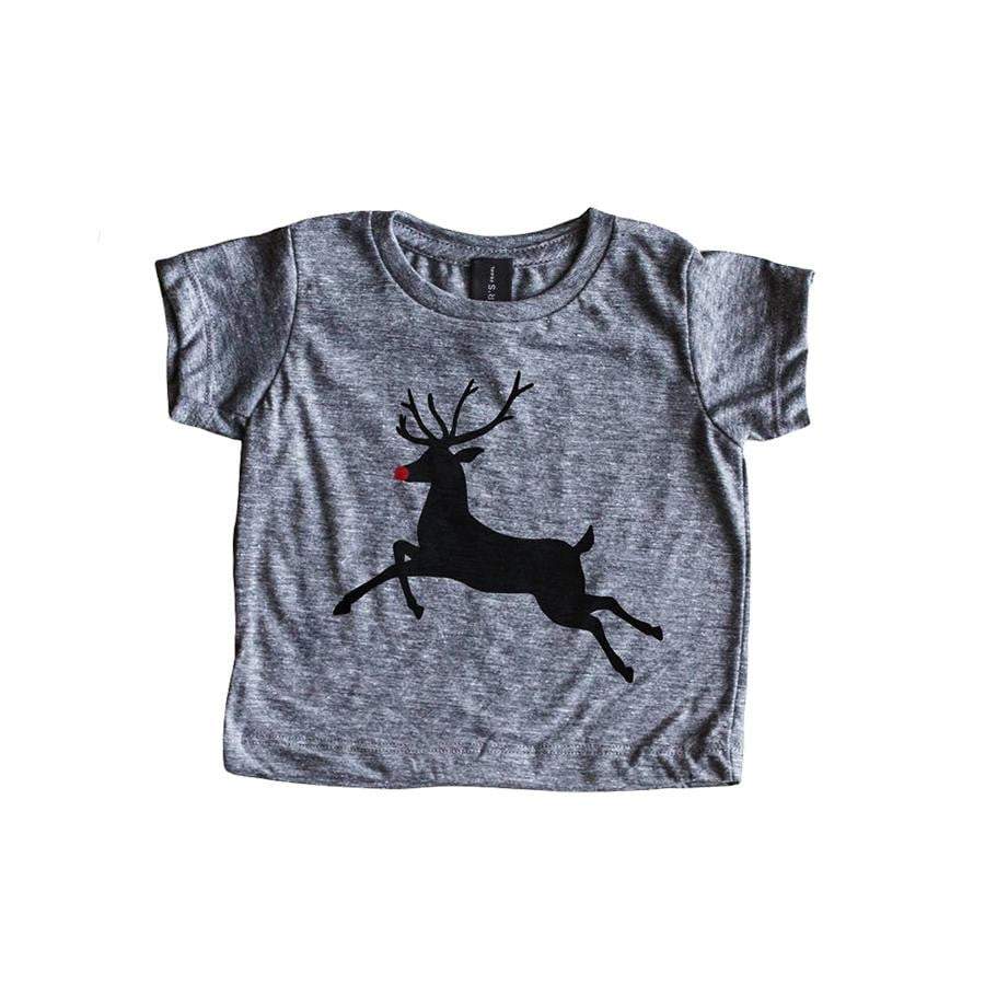 Rudolph The Reindeer Christmas Baby Tee - HoneyBug 