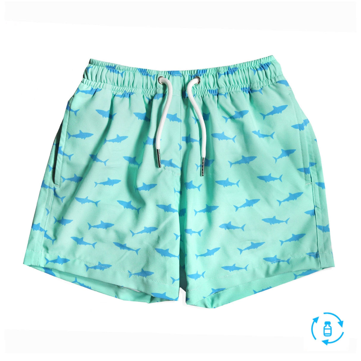 Great White - Kids Swim Trunks by Bermies - HoneyBug 