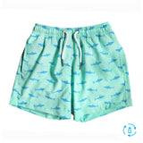 Great White - Kids Swim Trunks by Bermies - HoneyBug 