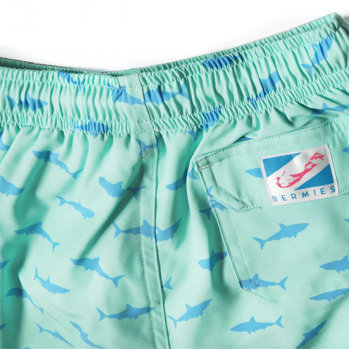 Great White - Kids Swim Trunks by Bermies - HoneyBug 