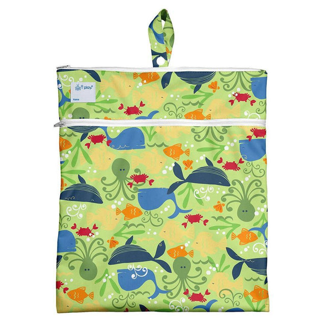 Wet and Dry Bag - Green Sealife - HoneyBug 