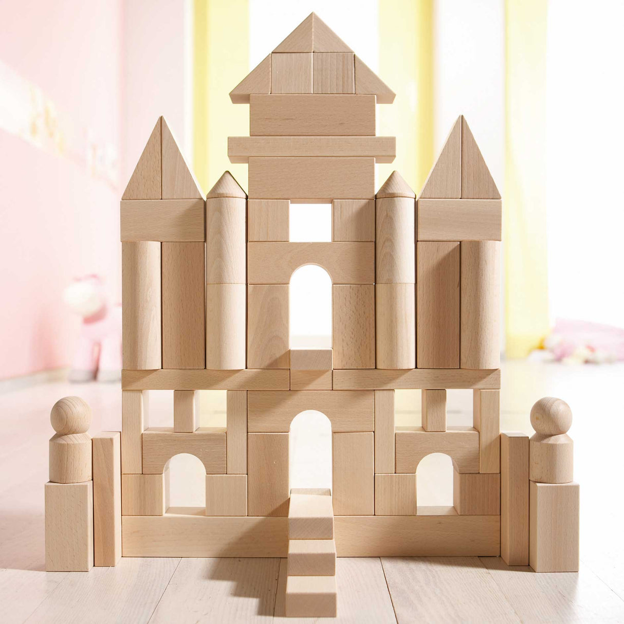 Basic Building Blocks 60 Piece Large Starter Set - HoneyBug 