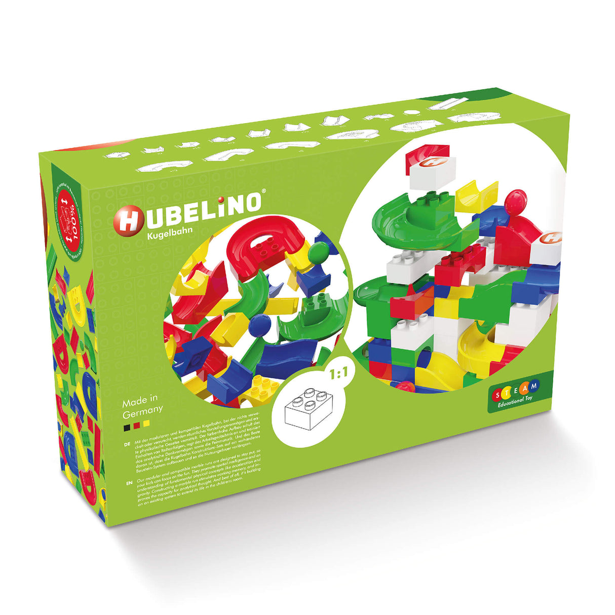 Hubelino 128-Piece Run Elements Set - HoneyBug 