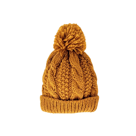 Saffron Gold Cable Beanie - HoneyBug 