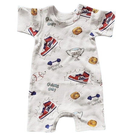 Organic Baby One-Piece - Little Baller - HoneyBug 