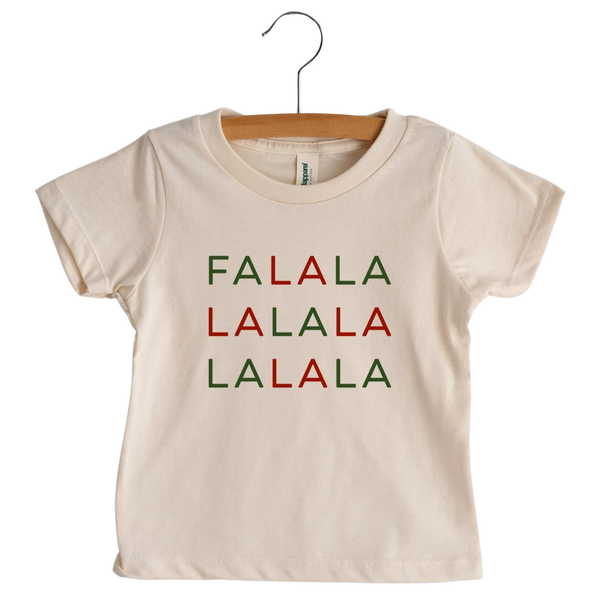 Fa La La La La Organic Baby and Kids Christmas Tee - HoneyBug 