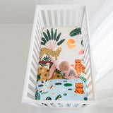 In The Jungle Standard Size Crib Sheet - HoneyBug 