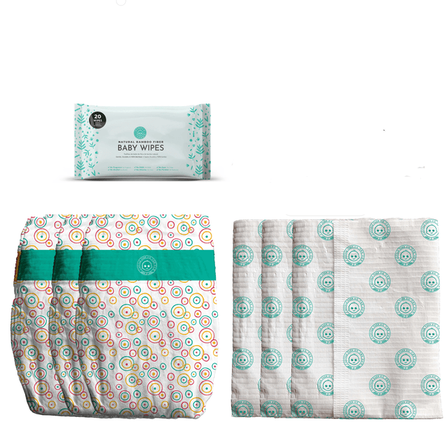 On the Go Diaper Changing Set x 3 - HoneyBug 