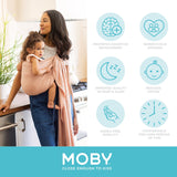 MOBY Ring Sling - Double Gauze - Rose - HoneyBug 