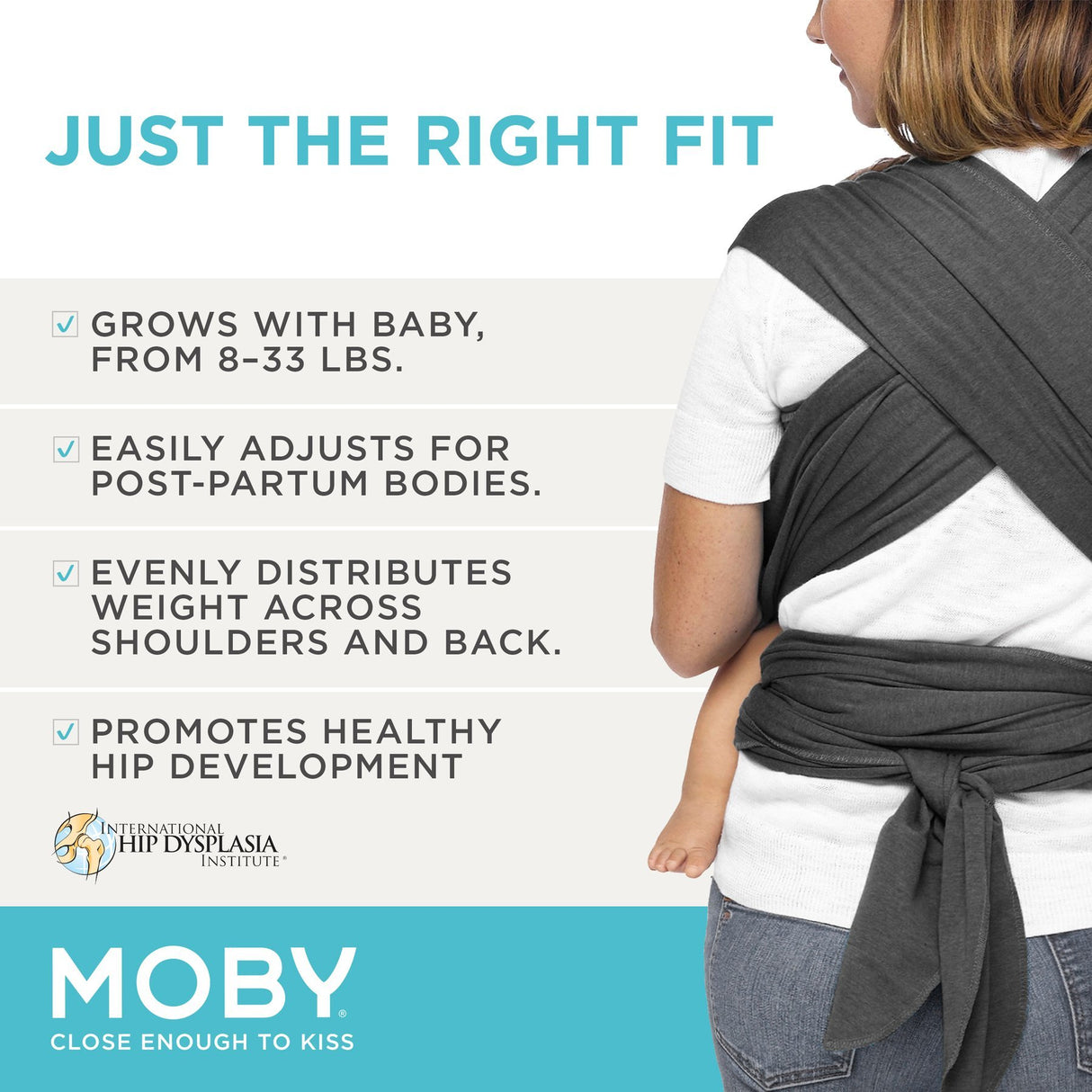 Moby Wrap Evolution - Black - HoneyBug 